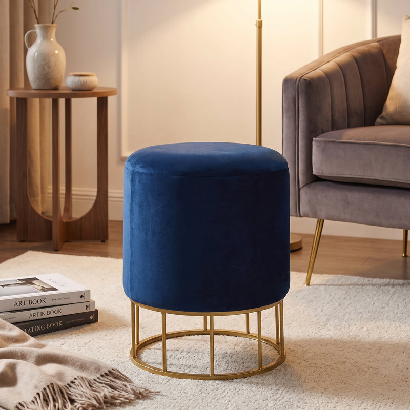 Velvet Ottoman