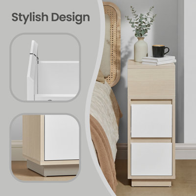 Anushan 25cm W Manufactured Wood Bedside Table