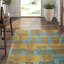 Eva H Geometric Area Rug in Blue/Brown/Gold-40705982