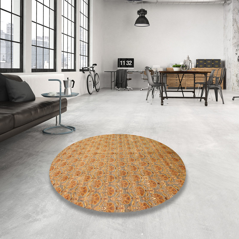 Abstract Indoor Rug, Round 6'