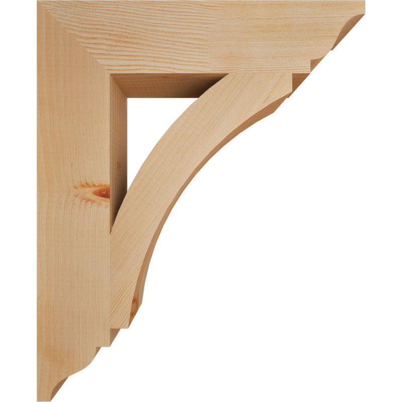 Support traditionnel Thorton, H 22 po x l 3,5 po x P 18 po, Douglas (lisse)