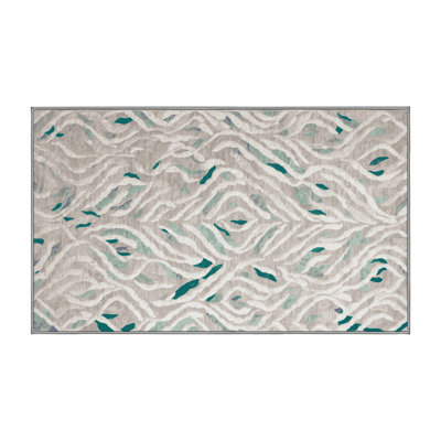 Tapis gris lavable à la machine