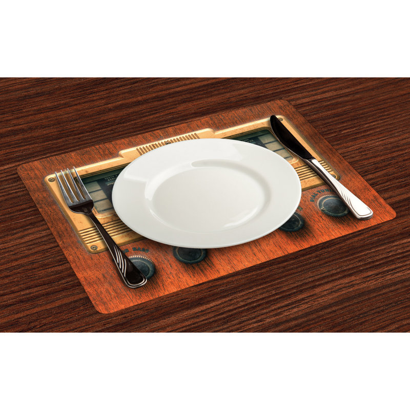 Polyester Abstract Rectangle Placemat