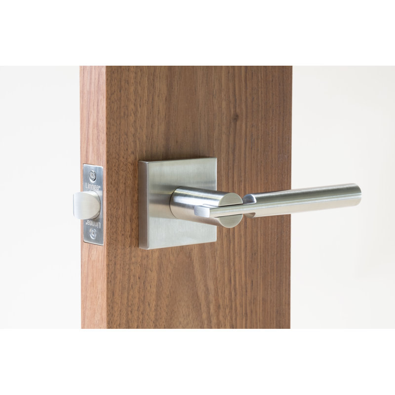 Ensemble d'intimité Alpine avec levier carré Alpine Rose 63, Acier inoxydable satiné, 2,375 po