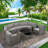 9-piece Outdoor Half-moon Wicker Conversation Sets With 1 Nesting Coffee Table And Tempered Glass Top-195183686
