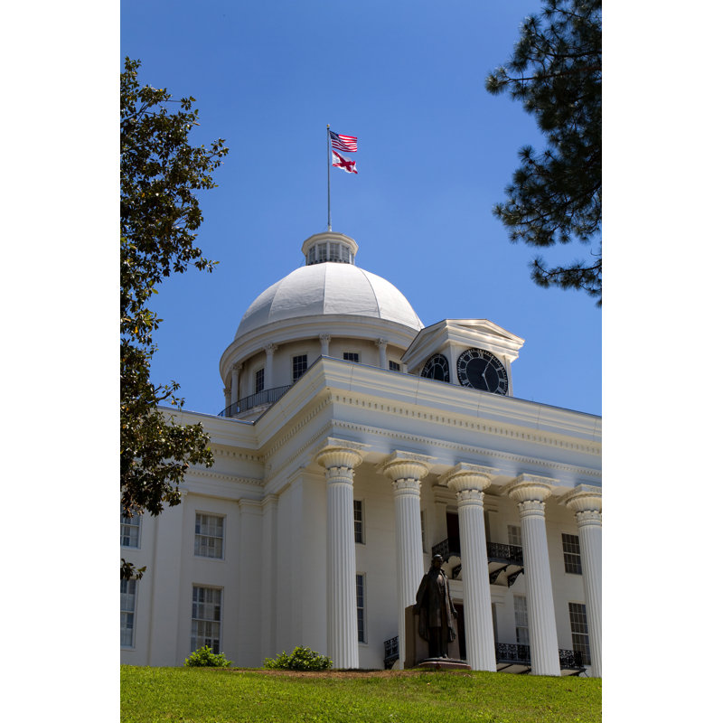 Alabama Statehouse by Sframephoto - Wrapped Canvas Print, 81cm H x 122cm W