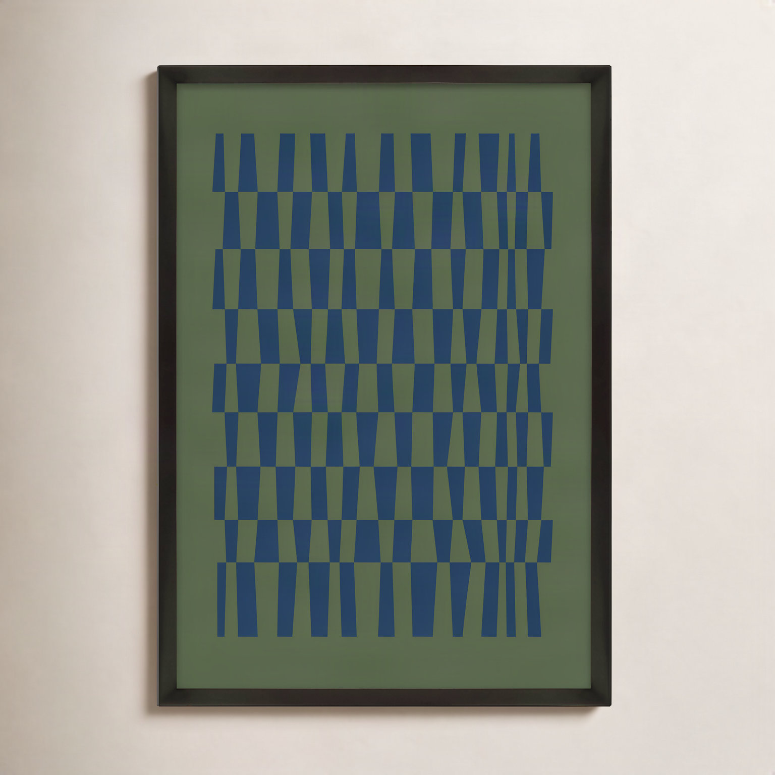 Vibrant Intersections 8 Print, Black Framed, 38" H x 26.5" W