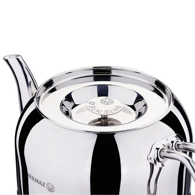 Korkmaz 81oz. Stainless Steel Teapot