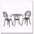 3PC CAST BISTRO SET W ICE BUCKET