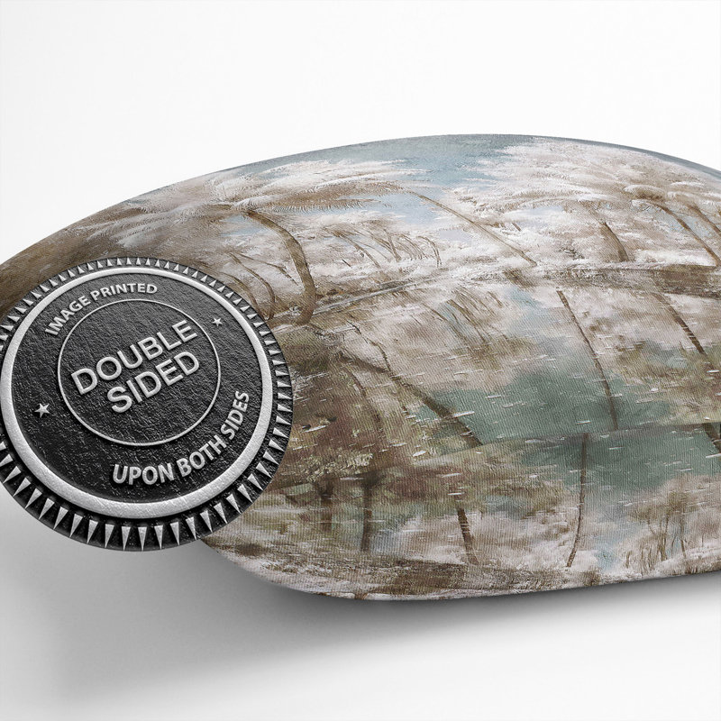 Tree View in Kerala India Cushion with Filling, 55cm H x 55cm W x 20cm D