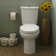 Toilette allongée deux pièces double chasse (siège non inclus) H2Optimum