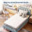 4 Inch Gel Memory Foam Mattress Topper with Cooling Ice Silk Washable Cover, Medium Plush Support Bed Topper for Back Pain and Pressure Relief, King Mattress Pad-1096968879-1096968877