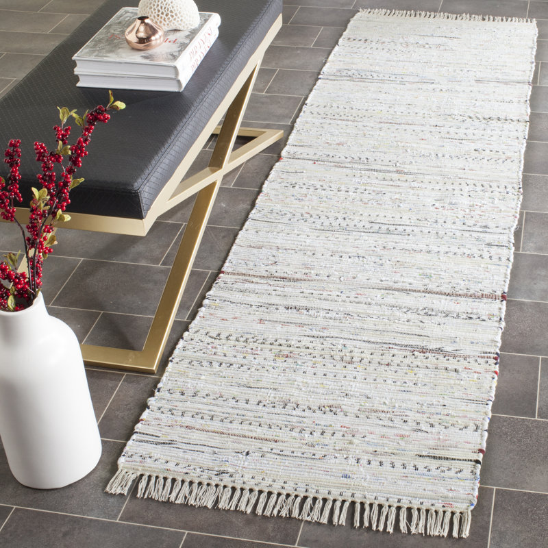 Valerton Rug Hand Woven Cotton Rug, Rectangle 2'3" x 5'