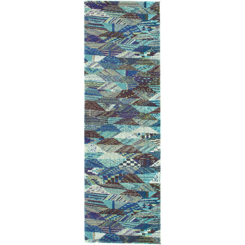 Albro Washable Geometric Indoor Rug, Runner 2'2" x 6'9"
