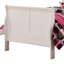 Lit blanc classique avec structure et bois massif, rangement supplémentaire pour matelas, cadre-121015993