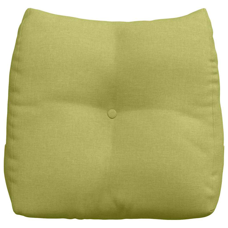  Back Pillow Brown 80 X 24 X 50 Cm Fabric, Light Green, Rectangle 50cmH x 45cmW
