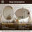 Contemporary Oval Scalloped Wall Mirror Irregular Bathroom Vanity Mirror | Stainless Steel Frame-1002765835-1005587710
