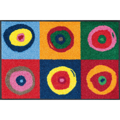 Non-Slip Geometric Outdoor Doormat