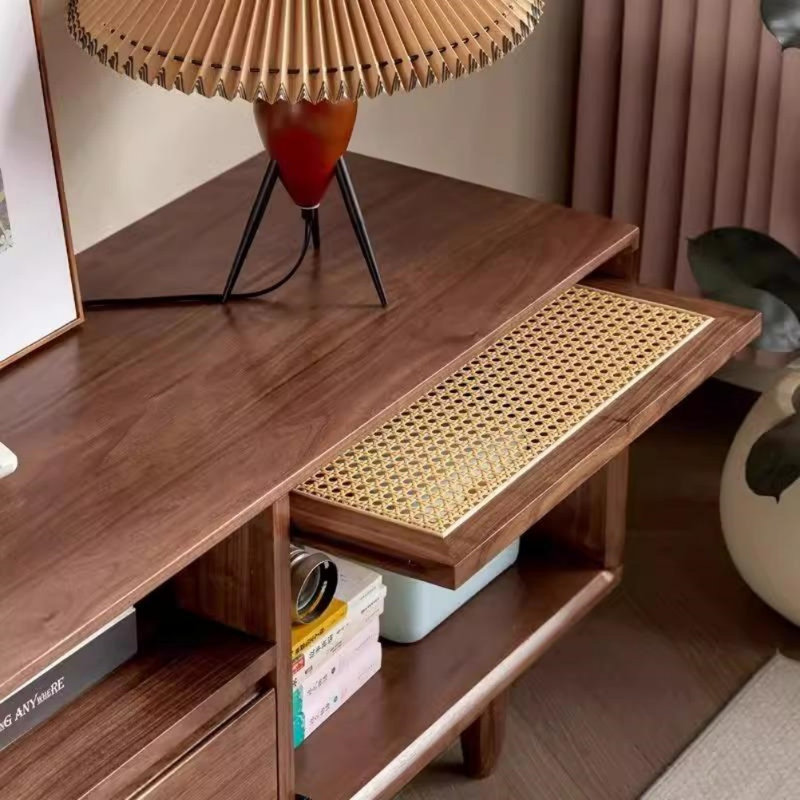 Retro Solid Wood TV Stand