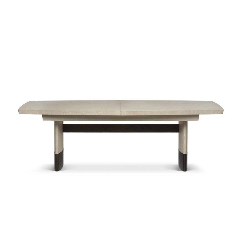 Boynton Extendable Oak Solid Wood Top Dining Table
