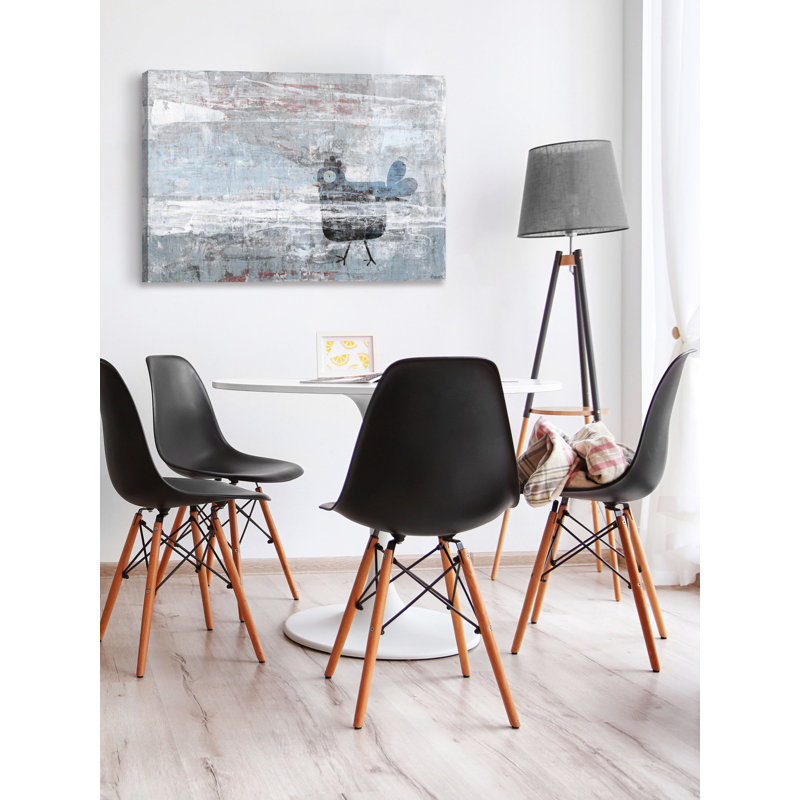 « trouble poule », reproduction d’art sur toile tendue, H 12 po x l 18 po x P 1,5 po