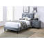 Lit double avec tête de lit réglable 1pc-114228909