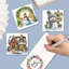 12pcs 5D DIY Diamond Painting Snowman Christmas Card Kits