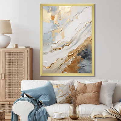 " Beige And Gold Glacier Stone Simplicity "