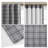 Plaid Faux Leather Tab Top Curtain Panel With Fleece Lining(Only 1 Pc Panel)