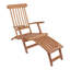 Boyter 150cm Long Reclining Teak Single Chaise