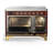 Majestic III Series 48 Inch Induction Range with 6 Induction Elements in Burgundy (Brass Trim)-124828923-124828916