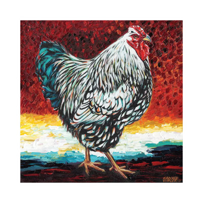 Fancy Chicken I by Carolee Vitaletti - Wrapped Canvas Painting