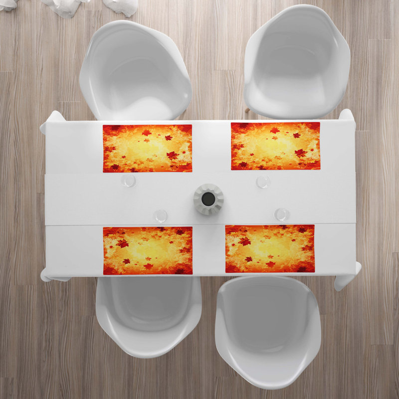 Polyester Floral Rectangle Placemat