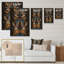 Chinoiserie avec oiseaux et pivoines - Impression sur toile-59284005-59284006