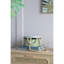 Boîte de rangement ronde D10x5 ", rose / vert / bleu