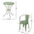 3 Pc Metal Bistro , Outdoor, Water-, Iron, 23.82" Seat High Chairs & Table, 16.25" Deep Outdoor Pc, , Powder Coated, 30" 18"-1669287800