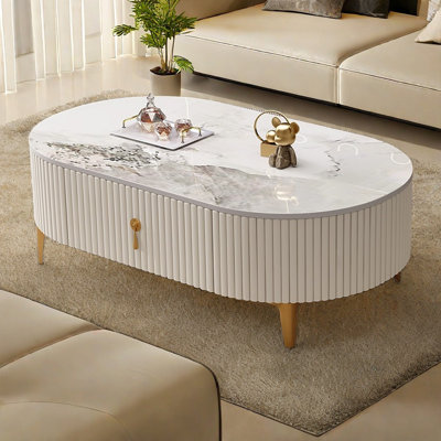 Oval modern simple style coffee table