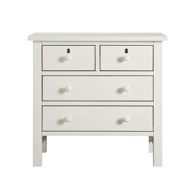 Georgina 4-Drawer Storage Nightstand - Antique White (Only Nightstand)