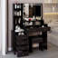 Meuble-lavabo de 41 po avec tabouret de chevet 41 po