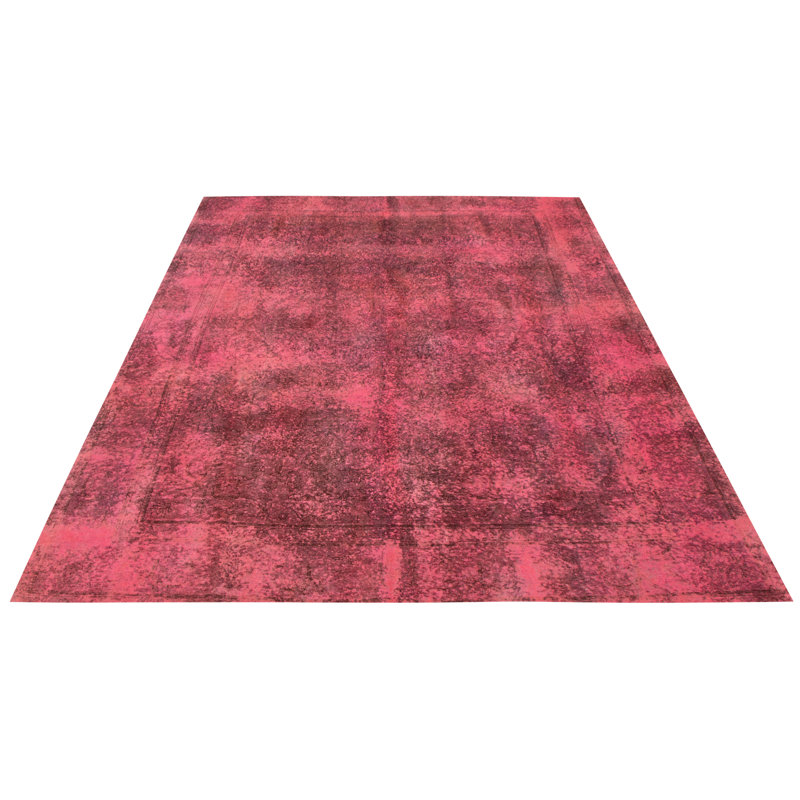 Tapis rose foncé à transition de couleur 9 po 2 po x 12 po 6 po