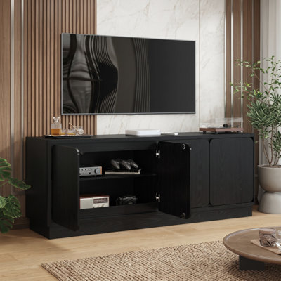 Meuble télé moderne avec trous pour câbles