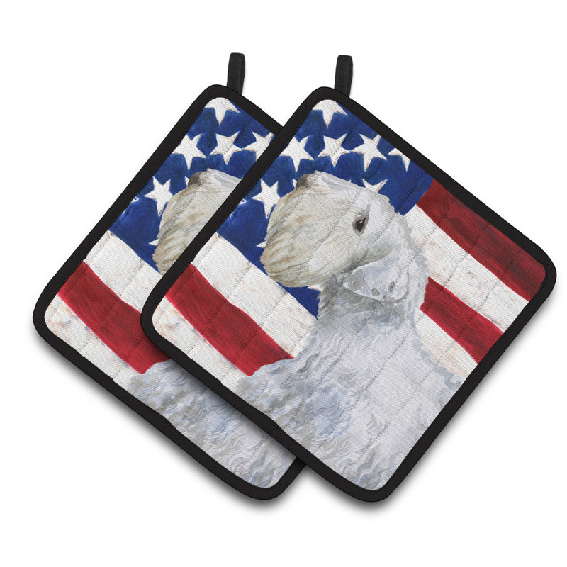 Cuisinier poignée caroline sealyham terrier patriotique