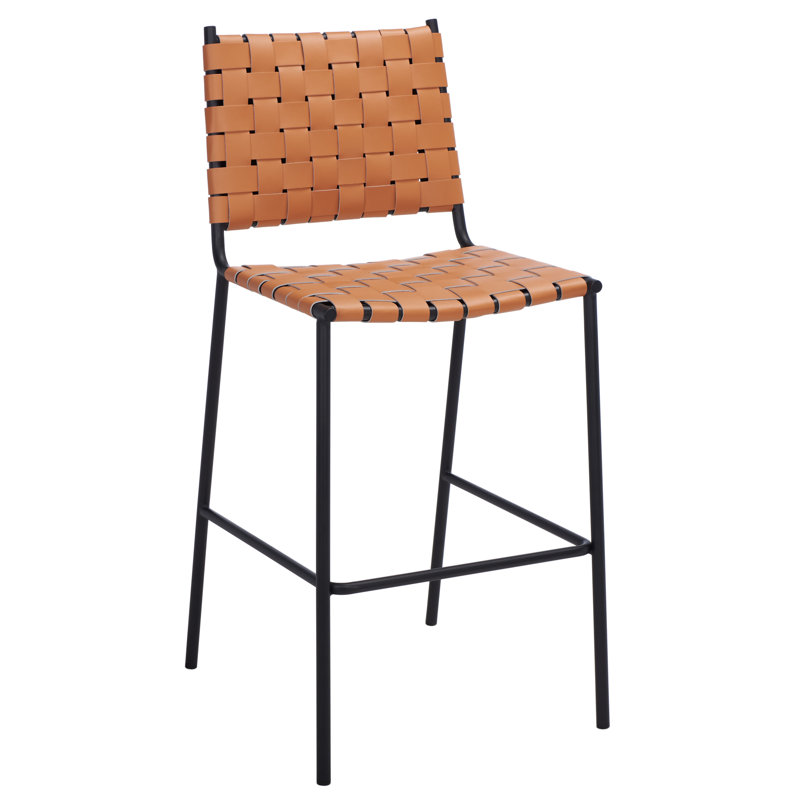 Tabouret de comptoir 26 po Ryland, Brun, Noir