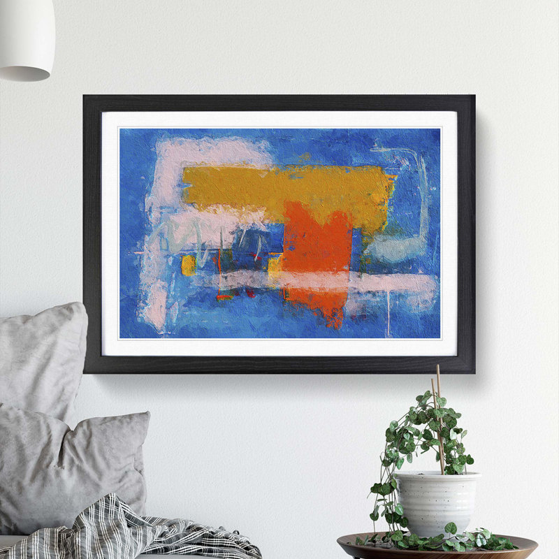 Abstract Vol.70 by S.Johnson - Single Picture Frame Print, Black Framed, 24cm H x 33cm W x 2cm D