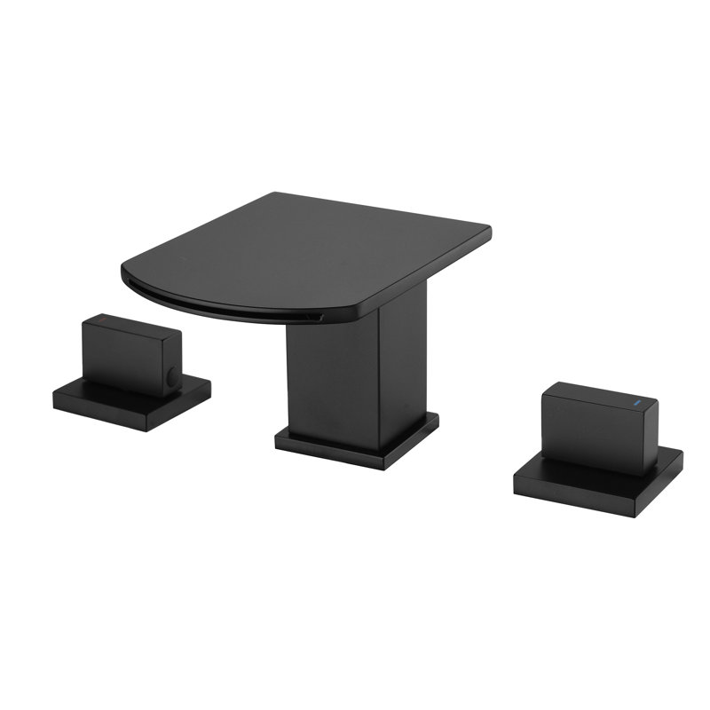 Robinet de salle de bain 3,5 trous 3 trous 3,58 ", robinet de meuble-lavabo encastré avec poignée