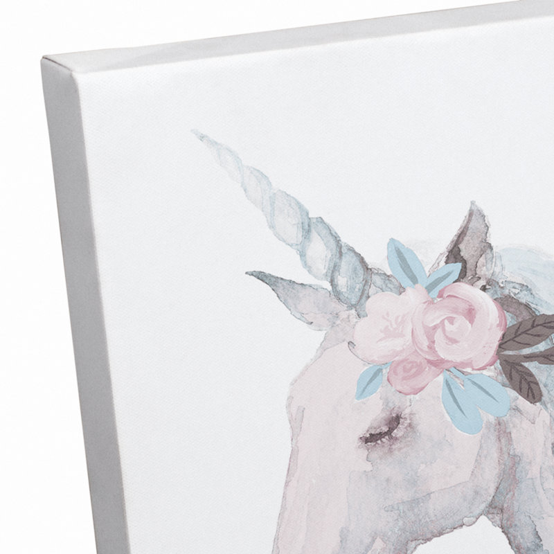 Art sur toile rêve de licorne Burt, H 14 po x l 11 po x P 1,25 po