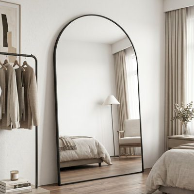 Arched  Metal Oversized Full-Length Mirror