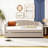 Upholstered daybed Twin Size with Two Drawers and Wood Slat-1261204158