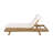 Lounge Chaise Set With Headrest, Space Available On One Side, Acacia Wood In light brown With Water-Resistant Lounge Cushions (3-Fold & 4 Inch)-1097339257