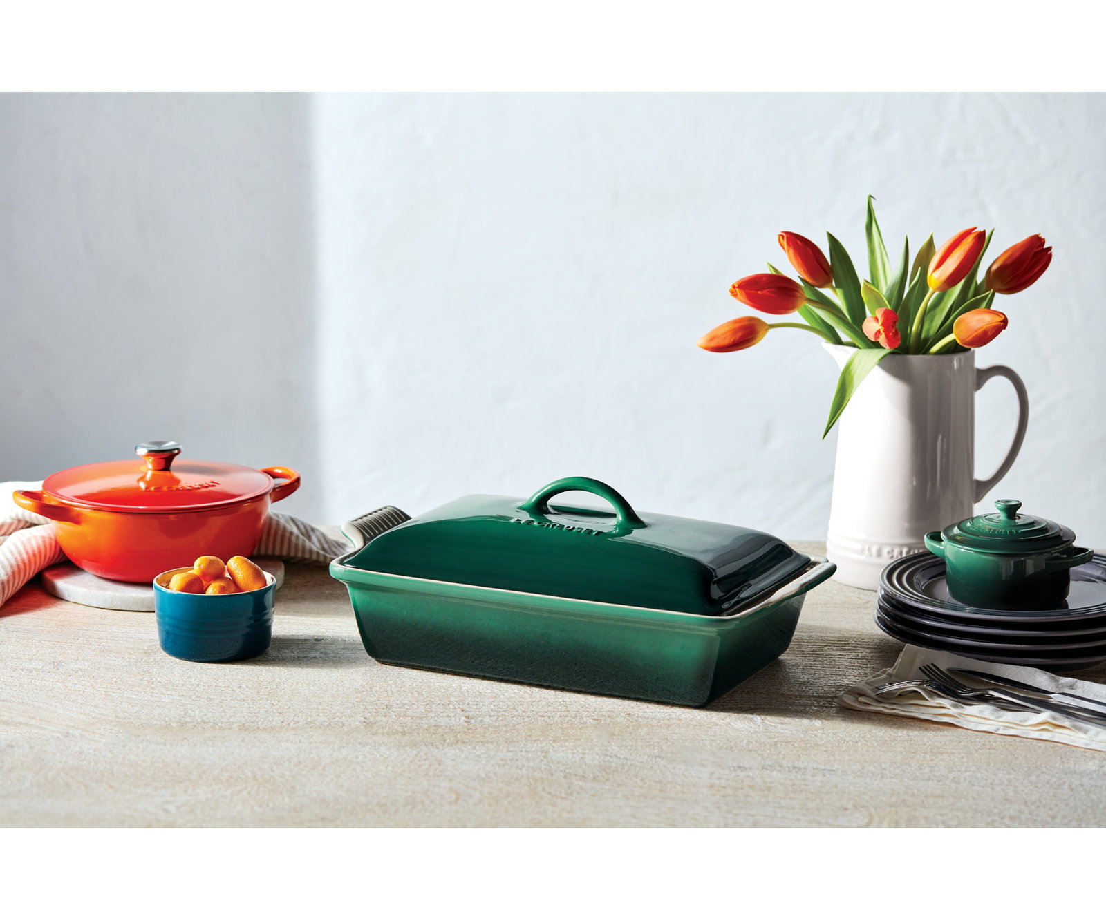 Le Creuset Heritage 4qt Covered Casserole, Artichaut